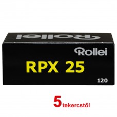 Rollei RPX 25 120 fekete-fehér negatív rollfilm (5 tekercstől)